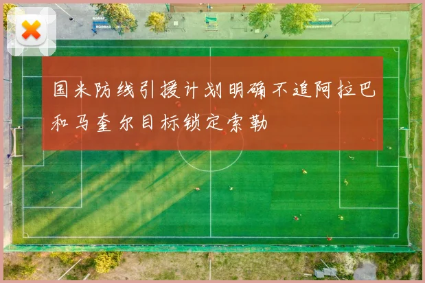 国米防线引援计划明确不追阿拉巴和马奎尔目标锁定索勒